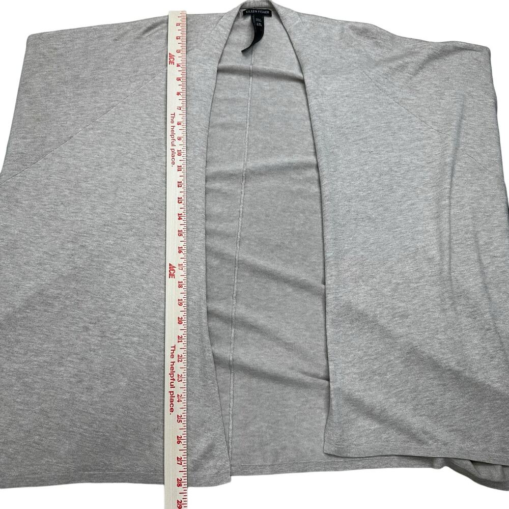 Eileen Fisher Open Cardigan Size Large/X-Large Beige Batwing  Lagenlook Oversize - Picture 7 of 11